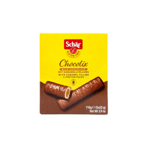 Chocolix Bezlepkové Tyčinky Máčané V Mliečnej Čokoláde Plnené Karamelovou Náplňou